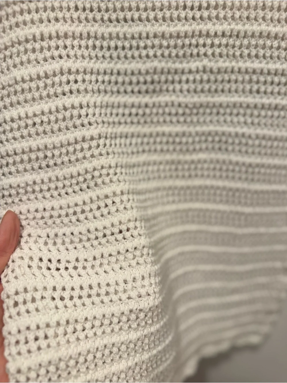 Wilfred Ivory Crochet Peek Top